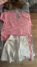 迪士尼（DISNEY）童装儿童女童速干短袖套装T恤运动中裤两件套24夏DB321UE28粉160 实拍图