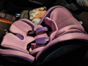 法雷曼儿童安全座椅汽车0-4-12岁360度旋转宝宝婴儿车载坐椅isofix接口 粉紫色 实拍图