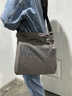 回力帆布包男斜挎包大容量日系男生斜跨背包女休闲邮差学生男士单肩包 灰色 实拍图