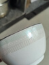 嘉兰陶瓷碗家用加厚吃饭碗简约北欧小清新金边餐具面碗组合 4.5英寸饭碗10个 实拍图