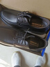 回力皮鞋男秋冬季正装商务男士休闲英伦风结婚新郎西装黑色面试鞋子男 黑色 43 实拍图