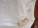 无印良品（MUJI）男式 水洗粗棉线圆领短袖T恤 男士打底衫纯棉全棉 男装 白色 AB1MCC4S M (170/92A) 实拍图