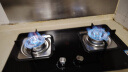 迅达（XUNDA）燃气灶天然气灶家用 双灶具灶台 嵌入式台式两用 5.0KW旋流猛火灶 红点防烫 Q2HA-天然气 实拍图