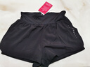 骆驼（CAMEL）防走光瑜伽短裤女高腰健身跑步三分裤 Y23BA4L0029D 幻影黑 L 实拍图