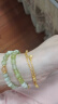 宝庆银楼黄金手链女足金铃兰花手链双层花朵首饰送女友老婆520生日礼物 约6.20g 实拍图