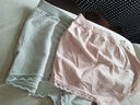 浪莎（LangSha）内裤女平角裤中腰四季收腹无缝提臀女短裤无痕裤衩包臀 肤色+浅灰平角裤 2条 均码 （100-140斤建议） 实拍图