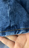茵曼（INMAN）100%纯棉法式牛仔半身裙2025夏女装新款气质显瘦中高腰A字裙子 牛仔蓝 XL 实拍图