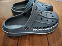 回力洞洞拖鞋休闲室内户外轻便透气不易滑包头沙滩鞋HL03271蓝灰39码 实拍图