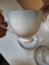 国玥高颜值咖啡杯欧式陶瓷茶杯轻奢金边咖啡杯碟家用茶具简约咖啡具 渐变灰德式咖啡杯碟2套 实拍图