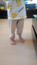 棉大班（MIANDABAN）儿童防蚊裤夏季薄款纯棉男宝宝开裆裤婴儿裤子灯笼裤幼童开档睡裤 深蓝+卡其 100CM 实拍图