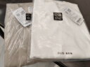 宾色纯棉长袖t恤男240g重磅青年男士长袖体恤全棉圆领纯色春秋季打底 白色+海鸥灰 2XL 【150-170斤】 实拍图
