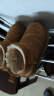百丽保暖舒适雪地靴女商场同款潮流短靴A7M1DDM3 棕色 36 晒单实拍图