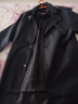 罗蒙（ROMON）风衣男商务休闲中长款外套时尚大衣修身上衣服 D-2022 藏青 2XL  实拍图