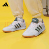 adidas ENTRAP休闲运动板鞋小白鞋少年感复古篮球鞋男子阿迪达斯 白/蓝绿 40 实拍图