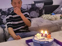 元祖生日蛋糕同城配送 当日送达新鲜儿童鲜奶蛋糕动物奶油表白星座 圆梦启航（儿童祝福） 8号（3-5人食用） 实拍图