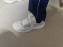 安踏（ANTA）漫步运动鞋女2025夏季新款百搭轻便透气软底老爹鞋休闲鞋跑步鞋女 象牙白/藕灰色【透气网面】 38 实拍图