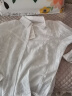 GOOMIL LEE衬衫女长袖秋季新款刺绣花别致漂亮上衣宽松法式衬衣 白色 XL 晒单实拍图