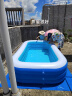 曼比鱼 儿童游泳池 超大充气游泳池 婴儿游泳池长方形保温洗澡盆 2.6米三层-电泵水枪泳圈海洋球20 实拍图