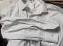 雅鹿长袖衬衫男中青年商务休闲免烫棉质职业工装白衬衣 YL080 42  实拍图