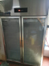 雪村 双开门冰箱商用 冷藏展示柜 水果蔬菜串串保鲜冷柜 透明玻璃 CFR-40B2 实拍图