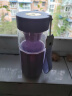 格沵（germ）可口可乐茶水分离玻璃杯女士高颜值花茶水杯礼物杯子450ML气泡紫 实拍图