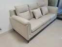 简昕科技布沙发客厅小户型现代简约 三人位奶油风高靠背布艺沙发8045 实拍图