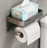 馨沛卫生间纸巾架太空铝免打孔抽纸纸巾盒厕所马桶卷筒纸架浴室置物架 实拍图
