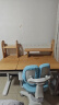 京东京造儿童书桌学习桌椅套装写字桌【进口AA级山毛榉 主动追背】1.2m蓝 实拍图
