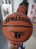 斯伯丁（SPALDING）篮球7号经典TF畅销典藏系列PU黑色室内外通用防滑耐磨七号篮球 实拍图