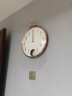 康巴丝（Compas）挂钟客厅钟表 简约时钟 卧室石英钟表挂墙 C3269-鹿头 镀金白贝色 实拍图