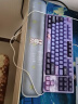 镭拓（Rantopad）TOTO 机械键盘托手托键盘护腕托鼠标手托 108键浅蓝色幸运兔 实拍图
