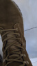 际华三五三五2021新式棕色作战靴超轻高帮战靴男侧拉链真皮耐磨沙漠靴登山鞋 棕色作战靴（高配） 42 /260（两双鞋垫） 晒单实拍图
