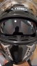 野马（YEMA）3C认证828S摩托车头盔男冬季全盔双镜片机车安全帽 四季通用 均码 亮黑配防雾镜片 实拍图