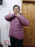 鸭鸭佟丽娅同款轻薄羽绒服女新款时尚修身短款冬连帽轻便时尚外套KXM 格调紫 2XL 实拍图