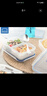 乐扣乐扣塑料保鲜盒饭盒微波炉碗分隔密封盒便当储物盒餐盒水果保鲜盒 长方形【460ml】二分隔 实拍图