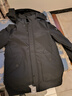 卡度顿特大码8XL-M中长款羽绒服男冬季新款胖子加肥加大码白鸭绒保暖连帽外套青少年痞帅可脱卸帽羽绒衣 2199黑色 4XL建议180-200斤左右 实拍图