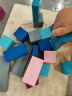 铭塔100粒莫兰迪积木儿童玩具木头木制质拼装拼图男孩女孩生日礼物 实拍图