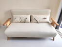 HE木屋北欧简约单人沙发床两用现代多功能折叠实木日式 0.75米沙发床-亲肤棉麻 进口白蜡木框架 晒单实拍图
