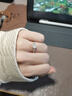 朝遇戒指女款山茶花S925银小众设计高级感指环女生生日圣诞情人节礼物 【精美礼盒】山茶花戒指 实拍图