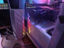 Colorfire电脑音响音箱 家用桌面台式机笔记本游戏音箱 RGB炫酷灯效 可拆分体式音响 白色 FS-D2101 实拍图