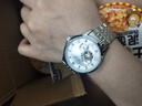 冠琴（GUANQIN）瑞士认证手表男士全自动机械表镂空飞轮防水男表圣诞礼物送男友 大师版-精钢白面 实拍图