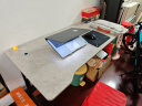 奥伦福特  电脑桌台式家用电竞游戏桌办公书桌简约书房写字桌子 欧式岩板灰-单桌140*60 升级款电竞桌 实拍图