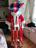 九能女童汉服秋冬款国风2025新古装儿童马面裙加绒加厚拜年服演出套装 红色加绒三件套送白带毛领+包 偏小 140 cm 实拍图