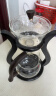 玻璃自动茶具套装家用懒人全自动磁吸泡茶器现代简约创意日式功夫茶具 贴花邀月自动+6金把杯+杯架 实拍图