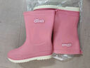 马尼亚袋鼠（MANIYADAISHU）女款雨鞋厨房防滑中筒夏季水靴软底轻便女士水鞋洗车干活短筒胶鞋 粉色 36 不加绒（标准） 实拍图
