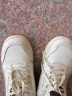骆驼（CAMEL）时尚运动休闲低帮厚底男士板鞋 G13A098183 米白/米黄 40  实拍图