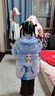 迪士尼女童羽绒服外套儿童连帽中长款宝宝冰雪爱莎保暖加厚白鸭绒 QBX513360蓝紫 140适合135-145cm  实拍图