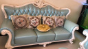 凰城盛世 欧式沙发组合客厅皮沙发轻奢实木皮艺沙发123小户型简欧法式 三人位 组合 实拍图
