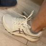 亚瑟士ASICS男鞋网面跑步鞋缓震跑鞋透气舒适运动鞋 GEL-FLUX 4 【YH】 白色/棕色 41.5 实拍图