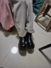 百丽烟筒靴女复古厚底切尔西靴短靴加绒B1614DD3 黑色-单里 35 晒单实拍图